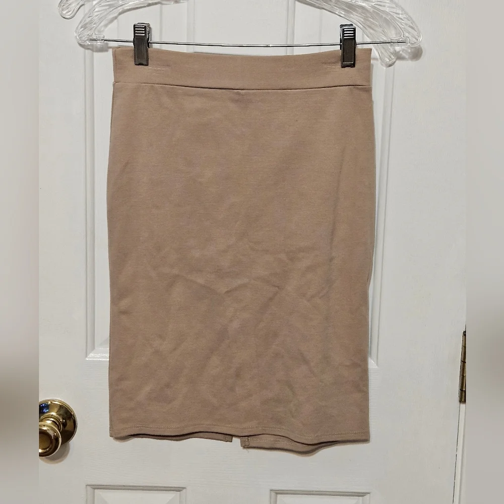 Charlotte Russe crop top and skirt beige.